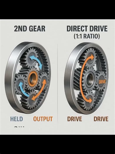 Have you wondered what happens inside automatic gearbox when driving?