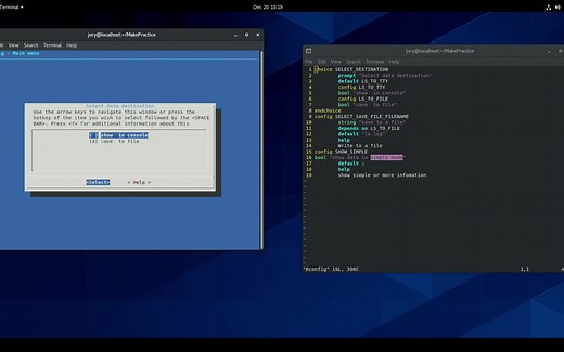 Make 练习 Makefile menuconfig Make_Practice_menuconfig
