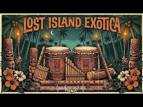 Tropical Tiki Bar Ambience 🍹 Relaxing Exotica Music for Beach Nights & Island Dreams