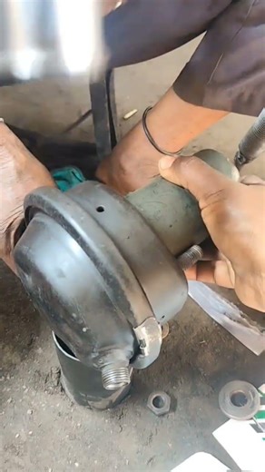 Bus Brake Booster Fitting | Brake Power Full Tight 💪🔥 #shorts#shortsfeed #mechanic #brakesystem