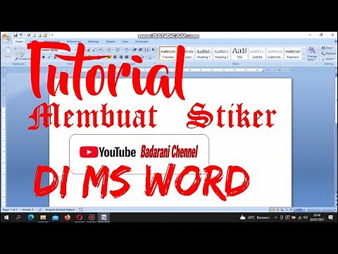 Sticker Making Tutorial in Ms Word