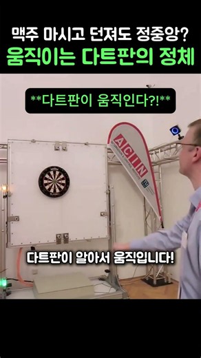 How the automatic aiming and tracking dartboard works #worker #process #science #invention #future