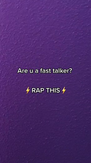 Are You a Fast Talker? Rap Challenge