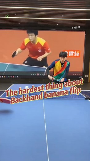 Mastering the Backhand Banana Flip in Table Tennis