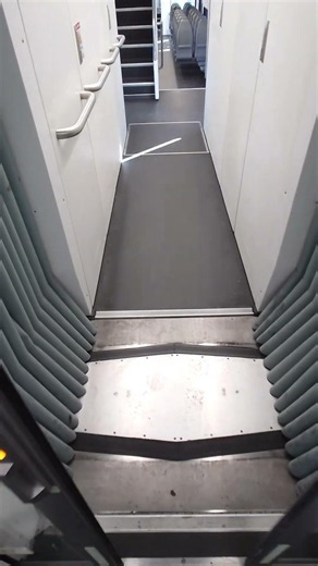 Crossing between Caltrain EMU Cars