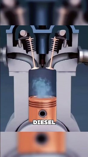 How does a diesel engine ignite? #cars #shorts