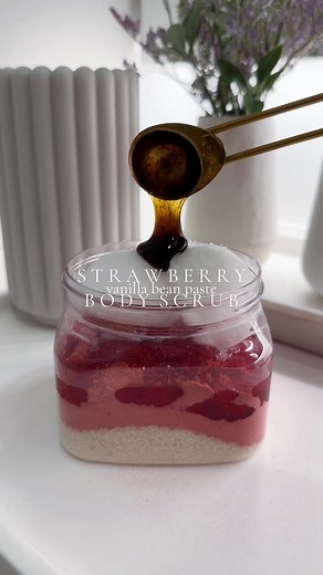 DIY Strawberry Body Scrub Recipe