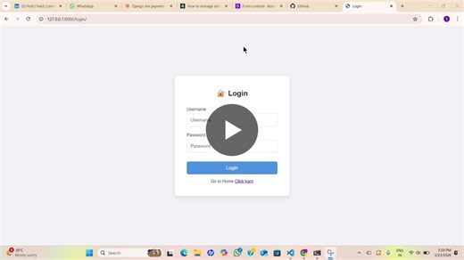 #django #python #webdevelopment #authentication #100daysofcode #programming #opensource #backend #learning #developer | Sachin kumar