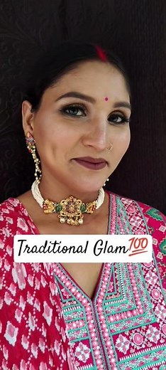 Traditional Indian Glam Makeup Look ✨ Soft Festive Glam | Glam By Neha💄