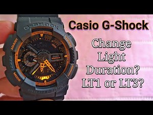 Casio G Shock How to change Light Illumination Duration? LT1 or LT3?