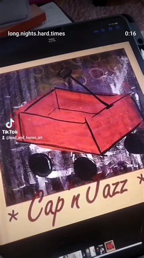 #capnjazz needle felted album cover SOLD #vinyl #music #record #album | vinyl records