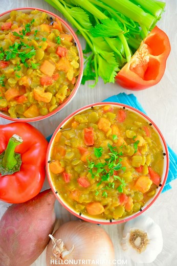 Eat to Live: Split Pea & Sweet Potato Soup