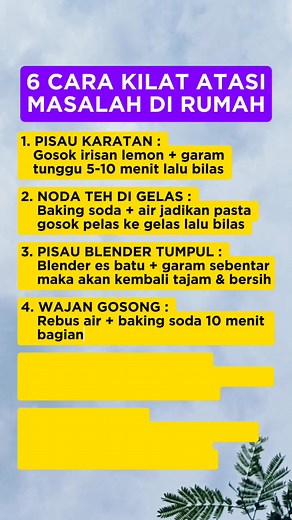 234K views · 824 reactions | 6 cara kilat atasi masalah dirumah | Titik Umi | Facebook