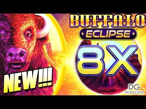 ‼️NEW‼️BUFFALO ECLIPSE BIG MULTIPLIER WIN RARE UP TO 100X SLOT MACHINE LAS VEGAS CASINO OMG LUCKIEST