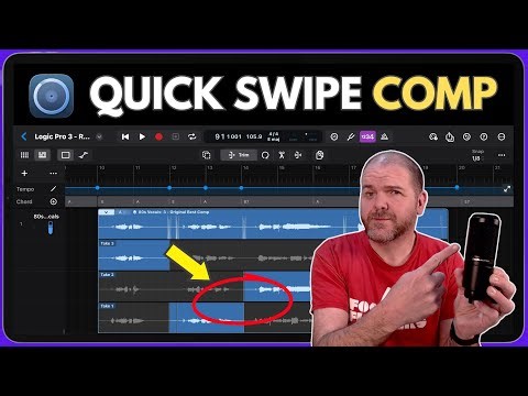 Logic Pro for iPad 3.0 | Quick Swipe Comping (Lesson)