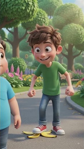 😂 Chintu Slips on Banana Peel! 🍌 | Funny 3D Cartoon | AI Animated Video