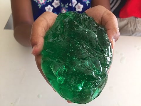How To Make Green Slime: Easy Homemade Slime Recipe | Science Experiments For Kids