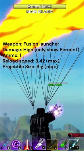 Fusion Launcher Showcase | Super Soldier #robloxgames #roblox