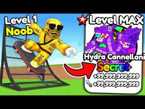 Starting Over as NOOB with OP SECRET in Skateboard for Brainrots!