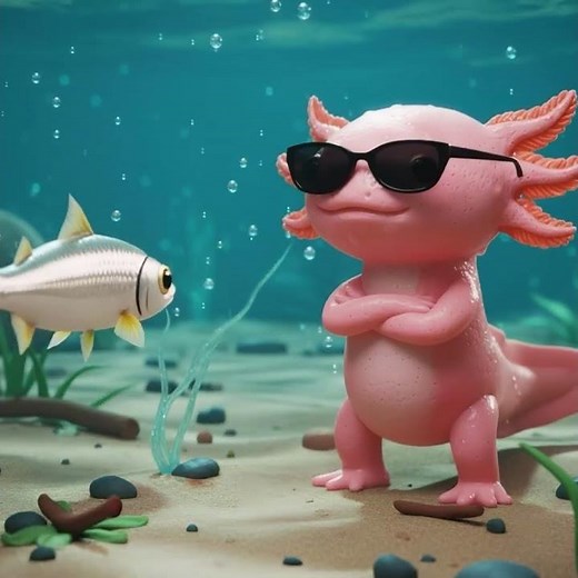 I’m an Axolotl! 🦎🎵 | Kids Music Snippet #3 | Animal Flow Factory