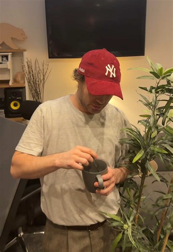 crying over foamed milk #coffeefrother