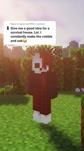 Basic Survival Homes in Minecraft: Coble and Oak Roof