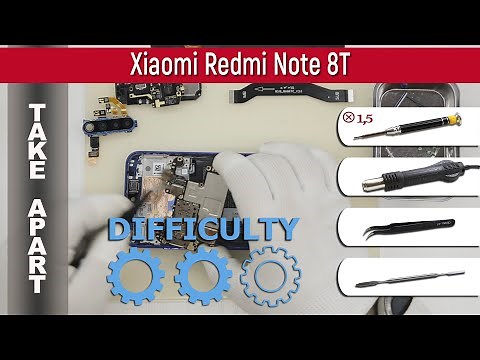 How to disassemble 📱 Xiaomi Redmi Note 8T (M1908C3XG) Take apart Tutorial