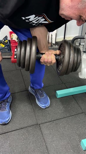 40kg dumbell wrist curl..