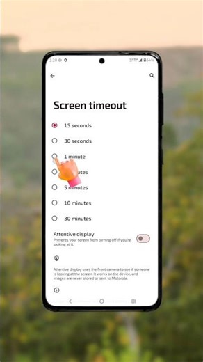 Lock display screen timeout settings in motorola g85 5G / #youtubeshorts #ytpriyanshutech #short