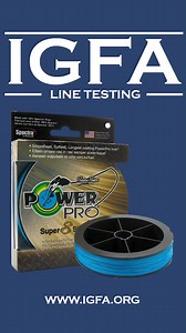 Welcome back to Line Testing with IGFA HQ! Ever wonder how the IGFA tests fishing line for World Records? Join IGFA's Nick Haddad as we show you the line testing process with a sample of PowerPro Super Slick v2 80lb. Comment below if you have any questions or suggestions for lines you want to see tested! | IGFA