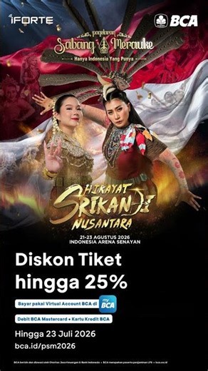 Diskon Tiket Pagelaran Sabang Merauke 2026 hingga 25%