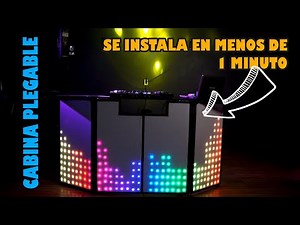 Portable and Foldable LED Pixel DJ Booth | Wi-Fi Control