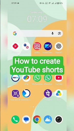 how to create YouTube shorts