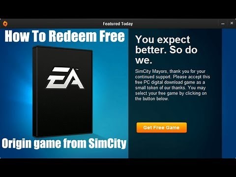 How to redeem your free Origin game from SimCity!