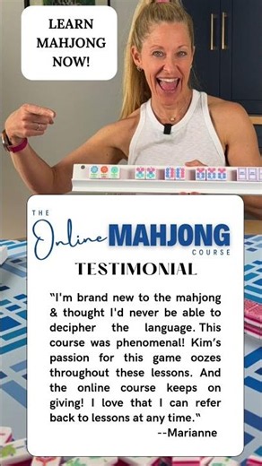 THE ONLINE MAHJONG COURSE IS A HIT! Learn Today! #americanmahjong