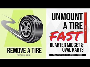 Unmount a Quarter Midget & Kart Tire FAST!
