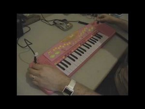 Circuit Bent Large Barbie Keyboard by freeform delusion