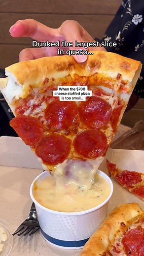 Delicious $700 Cheese Stuffed Pizza Mukbang