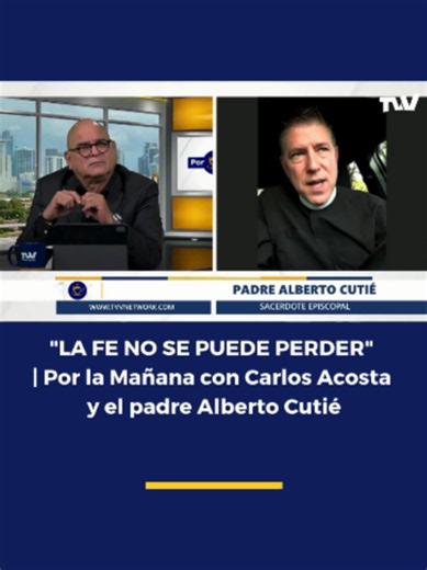 📲 ¡El mundo se une en oración por Venezuela ante la doble tragedia que azota al país! Encuentra el consuelo espiritual y la guía teológica para no perder la esperanza en medio del dolor y la burocracia. Descarga nuestra App ahora mismo y mira esta valiosa entrevista completa para evadir la desinformación. 👉 LINK EN LA BIO El reconocido sacerdote episcopal, escritor y comunicador, padre Alberto Cutié, comparte un profundo examen teológico y humano sobre la devastación que sufren miles de famili