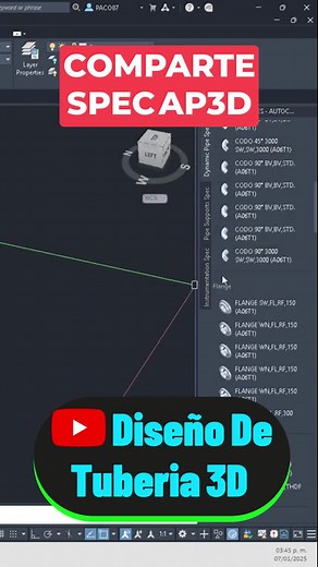¿Tienes dificultades para transferir tus especificaciones de AutoCAD Plant 3D a una nueva computadora? 👉video completo en Youtube : https://www.youtube.com/watch?v=pisiArStMhI #TutorialesAutoCAD #Diseño3D #Navisworks #TutorialesAutoCAD #TipsDeDiseño #TutorialAutoCAD #DiseñoDeTubería #Ingeniería3D #Diseño3D #Ingeniería #Tutorial #AutoCAD #Isométrico #Diseño3D #TutorialAutoCAD #Ingeniería #Diseñodetuberia3D #Tuberia3d #AP3D #ELMEJORCANAL #Autocad3D #Naviswork #Autocad3D