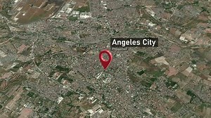 Angeles City Map Zoom (Philippines) from Space to Earth