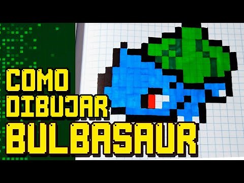 COMO DIBUJAR BULBASAUR - PIXEL ART - FRIKI DRAW