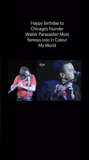 Happy birthday to Chicago’s founder Walter Parazaider! Most famous solo in Colour My World #shorts