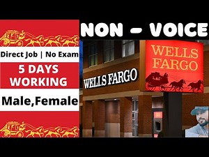 Wells Fargo Non-Voice | KYC Job📝 | Limited Openings🔥 | Easy & Simple✔️ | No Exam — Direct Interview🎯