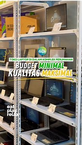 TOKO LAPTOP DI DALAM PERUMAHAN, BUDGET MINIMAL KUALITAS MAKSIMAL. . Hallo Enjoyers, Nyari laptop di Bogor tapi pengen harga lebih murah dari mall atau ruko tanpa ngorbanin kualitas? Tempat ini bisa jadi jawabannya. Lokasinya memang di dalam komplek perumahan, tapi isinya lengkap banget. Dari laptop office buat pelajar dan mahasiswa, laptop desain dan editing, laptop gaming, sampai laptop lipat yang bisa jadi tablet juga ada. Pilihan mereknya pun beragam, mulai dari ASUS, Lenovo, Acer, HP, sampai