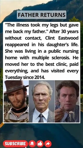 After 30 Years, Clint Eastwood Reappeared to Save His Daughter. ❤️