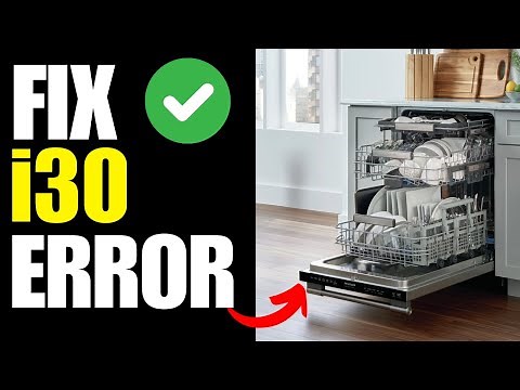 frigidaire dishwasher error code i30 - How To Fix