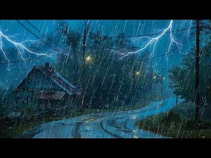 Sonido de Lluvia Relajante para Dormir - Lluvia y Truenos en Techo, Rain sound for sleeping 353