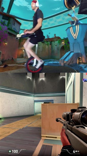 New Valorant record on a unicycle #paidpartnership #ALPHAVSOMEGA | Valorant