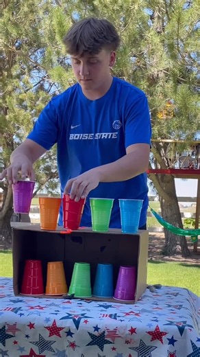 Kimbo- on Instagram: "This cup game was one of our tournament games (scroll back if you missed it!!) it’s easy and fun and save those cups for tomorrows game!"